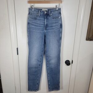 Madewell Curvy StovePipe Jeans Size 25T High-Rise Vintage Stretch Denim
